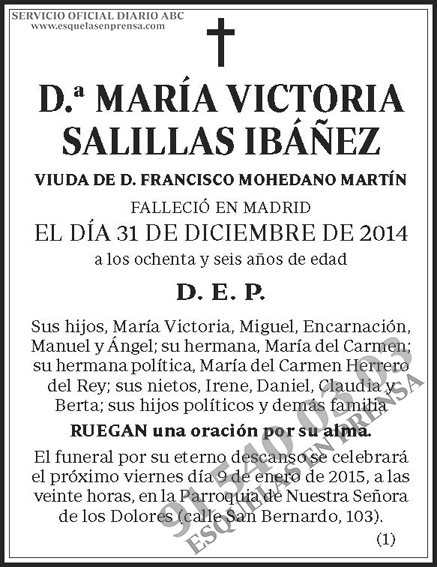 María Victoria Salillas Ibáñez